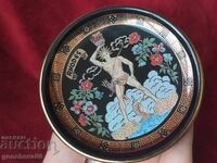 Greek Plate Colossus Rhodes - Handmade 24k GOLD