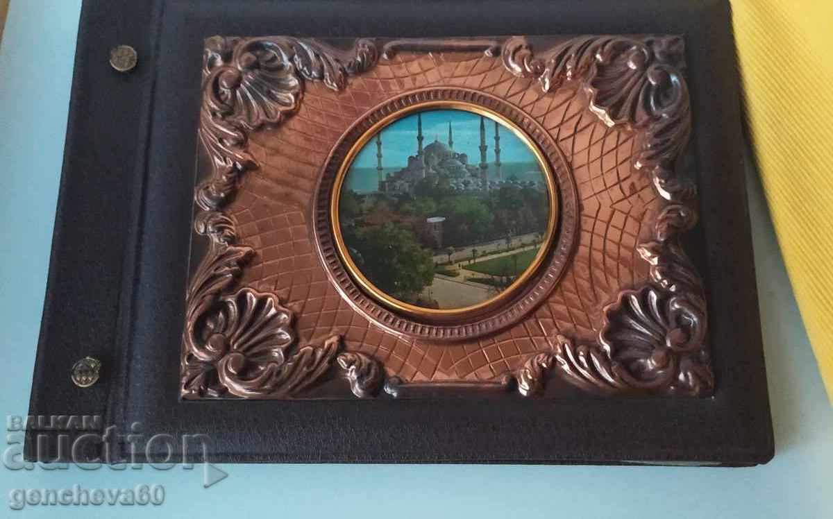 Album foto din piele cu decorațiuni din cupru - 7 Album foto din piele cu decorațiuni din cupru - 7