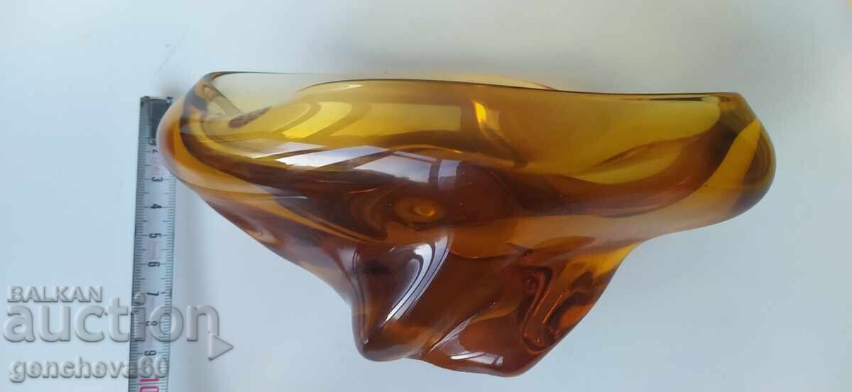 Auction Vintage Murano Crystal Ashtray Auction Vintage Murano Crystal Ashtray