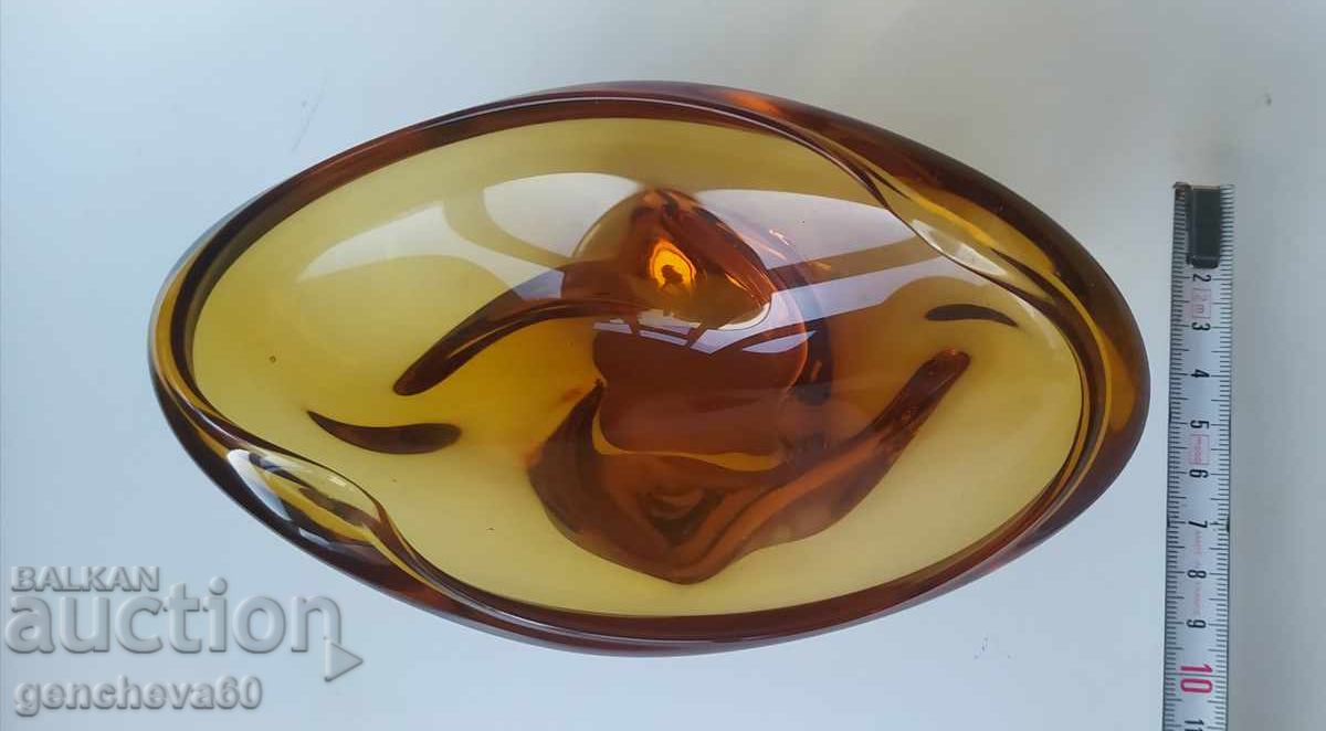 Delivery of Vintage Murano Crystal Ashtray Delivery of Vintage Murano Crystal Ashtray
