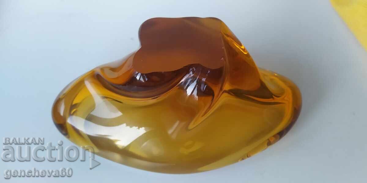 Vintage Murano Crystal Ashtray - 6 Vintage Murano Crystal Ashtray - 6