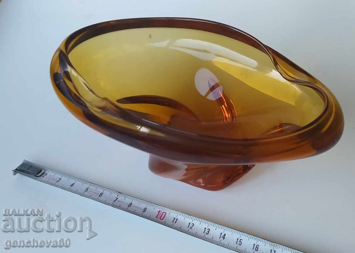 Cenușar vintage din cristal Murano - 7