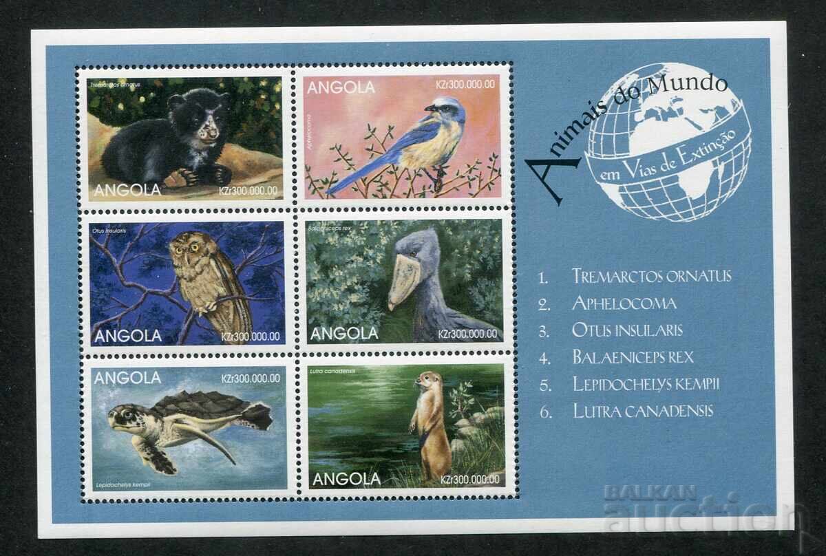 Auction Angola 1999. MnH - Fauna, wild animals, birds, marine fauna Auction Angola 1999. MnH - Fauna, wild animals, birds, marine fauna