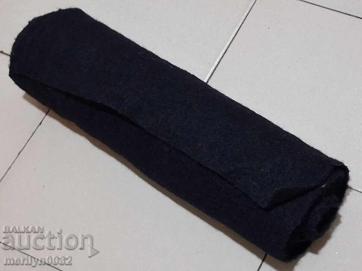 Roll of old, hand-woven wool fabric 3.8/0.36m black broadcloth with price 64.00 BGN | € 32.72 Roll of old, hand-woven wool fabric 3.8/0.36m black broadcloth with price 64.00 BGN | € 32.72