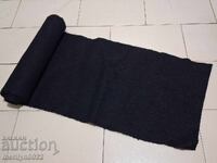 Roll of old, hand-woven wool fabric 3.8/0.36m black broadcloth