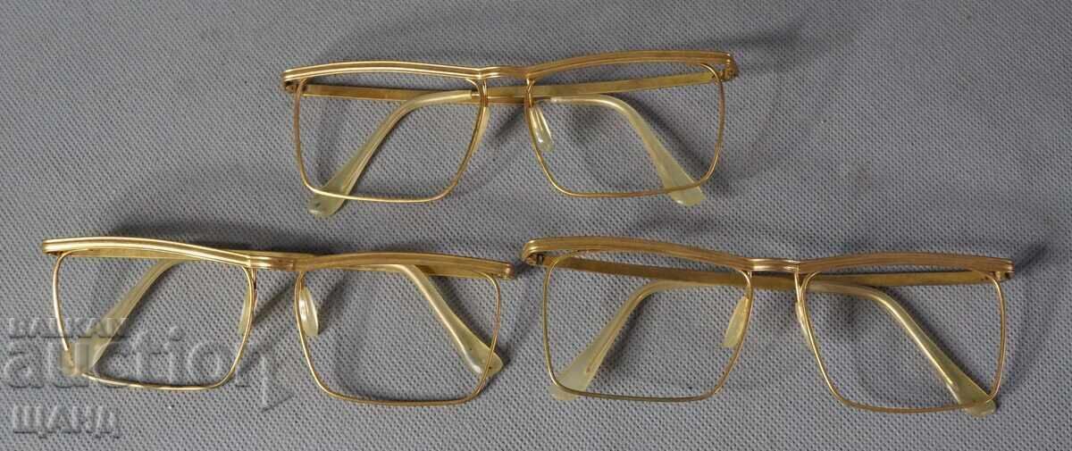 3 Стари позлатени рамки за очила 3 Стари позлатени рамки за очила