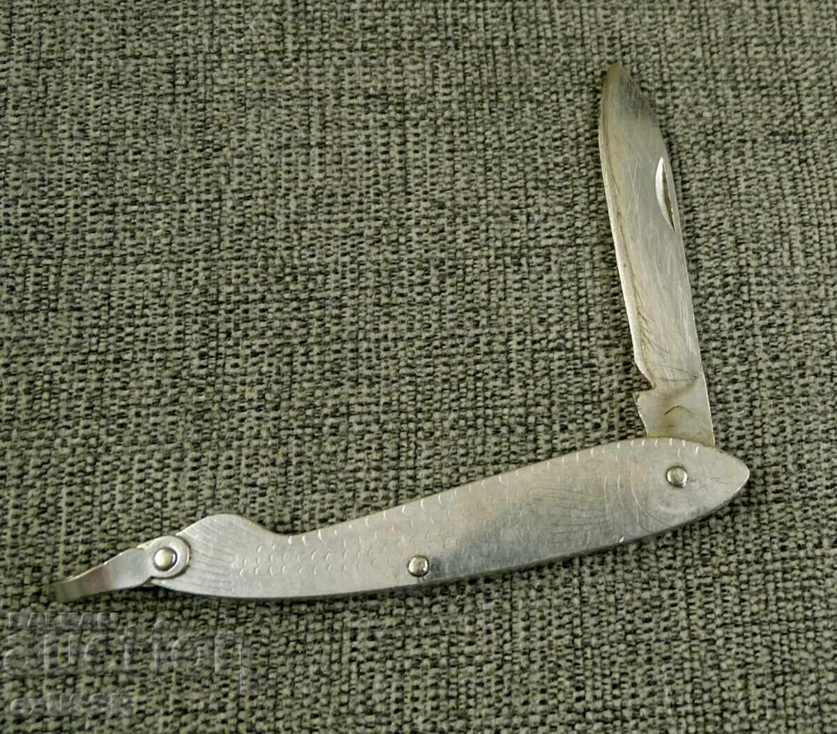 Old pocket knife fish Korean North Korea - 6