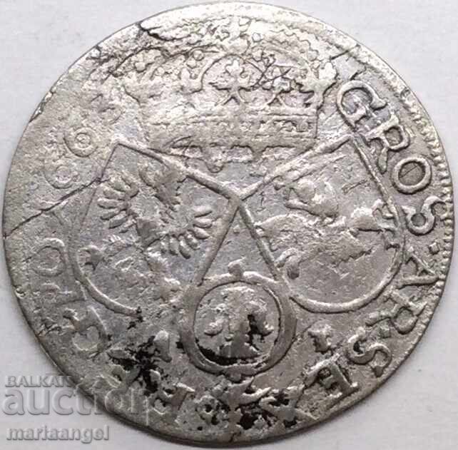 Παράδοση Πολωνία 6 γρόσια (Σέστακ) 1663 Ιωάννης Γ' ασήμι - σπάνιο Παράδοση Πολωνία 6 γρόσια (Σέστακ) 1663 Ιωάννης Γ' ασήμι - σπάνιο