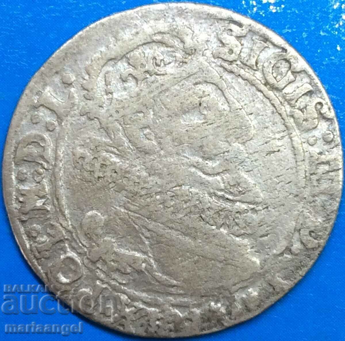 Polonia 6 groszy (Szestak) 1624 Sigismund al III-lea Vasă argint - rar - 6