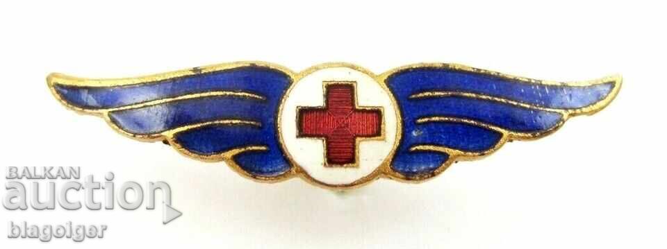 Царски знак-Кокарда-Червен кръст-Емайл-Оригинал с цена 33.99 лв. | € 17.38 Царски знак-Кокарда-Червен кръст-Емайл-Оригинал с цена 33.99 лв. | € 17.38