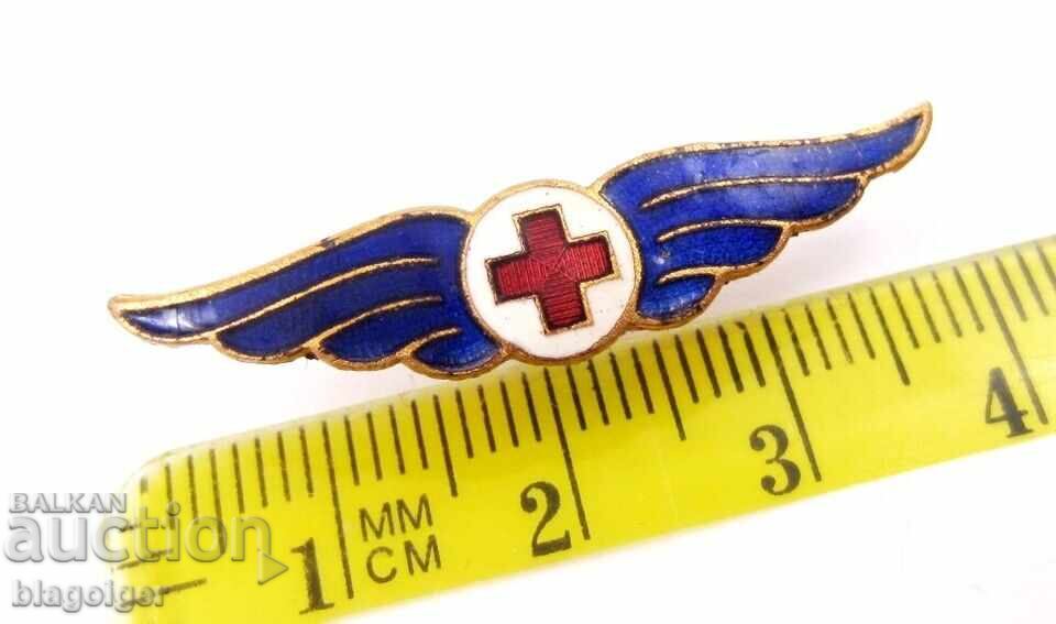 Аукцион Царски знак-Кокарда-Червен кръст-Емайл-Оригинал Аукцион Царски знак-Кокарда-Червен кръст-Емайл-Оригинал