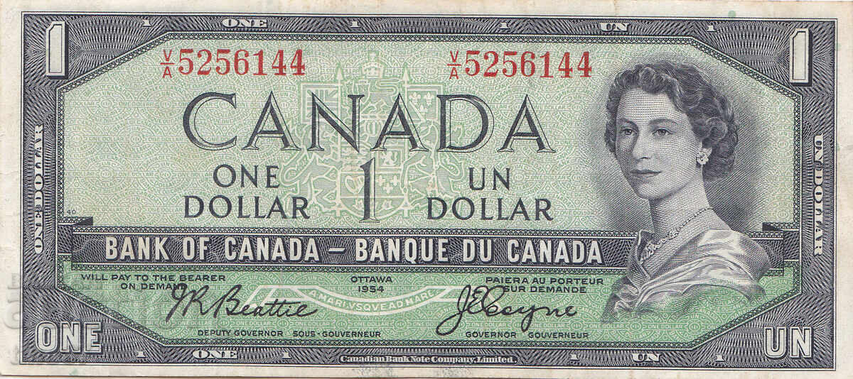 tino37 - CANADA - 1 DOLLAR - 1954 - VF with price 12.90 BGN | € 6.60 tino37 - CANADA - 1 DOLLAR - 1954 - VF with price 12.90 BGN | € 6.60