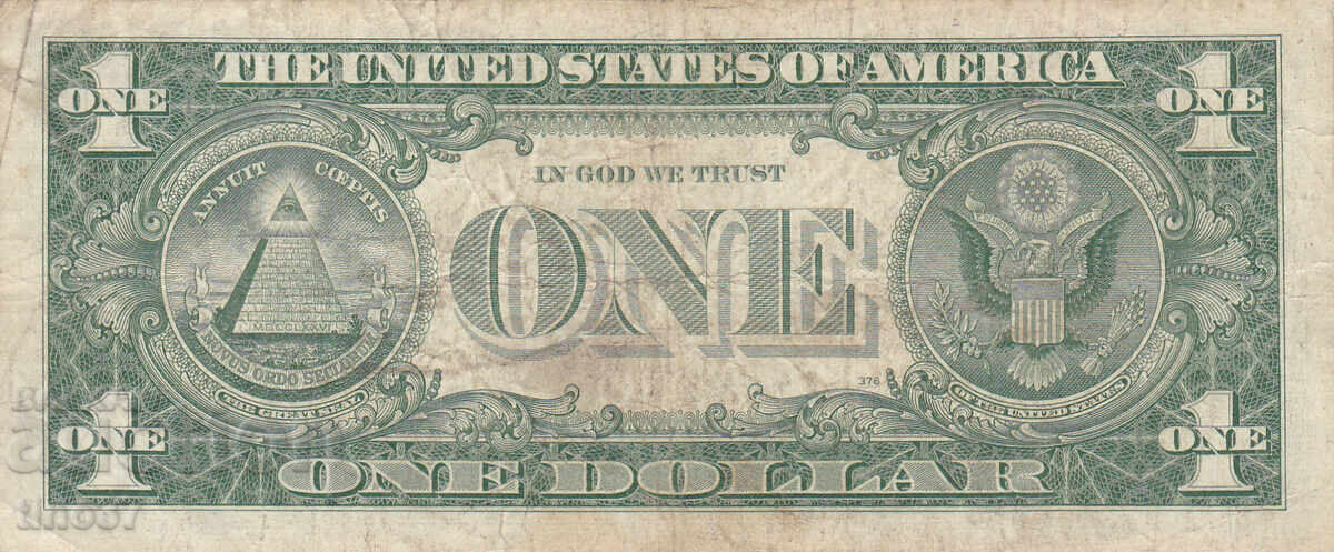 Аукцион tino37- САЩ /USA/- 1 ДОЛАР-/SILVER CERTIFICATE/ - 1957г Аукцион tino37- САЩ /USA/- 1 ДОЛАР-/SILVER CERTIFICATE/ - 1957г