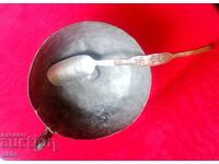 Μέδενια κασσιτερωμένη κούπα με κουταλάκι