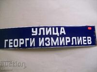 Enamel sign from the socialist era 70/15 cm