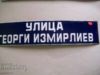 Enamel sign from the socialist era 70/15 cm