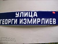 Enamel sign from the socialist era 70/15 cm