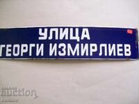 Enamel sign from the socialist era 70/15 cm