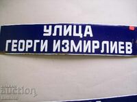 Enamel sign from the socialist era 70/15 cm