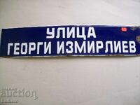 Enamel sign from the socialist era 70/15 cm