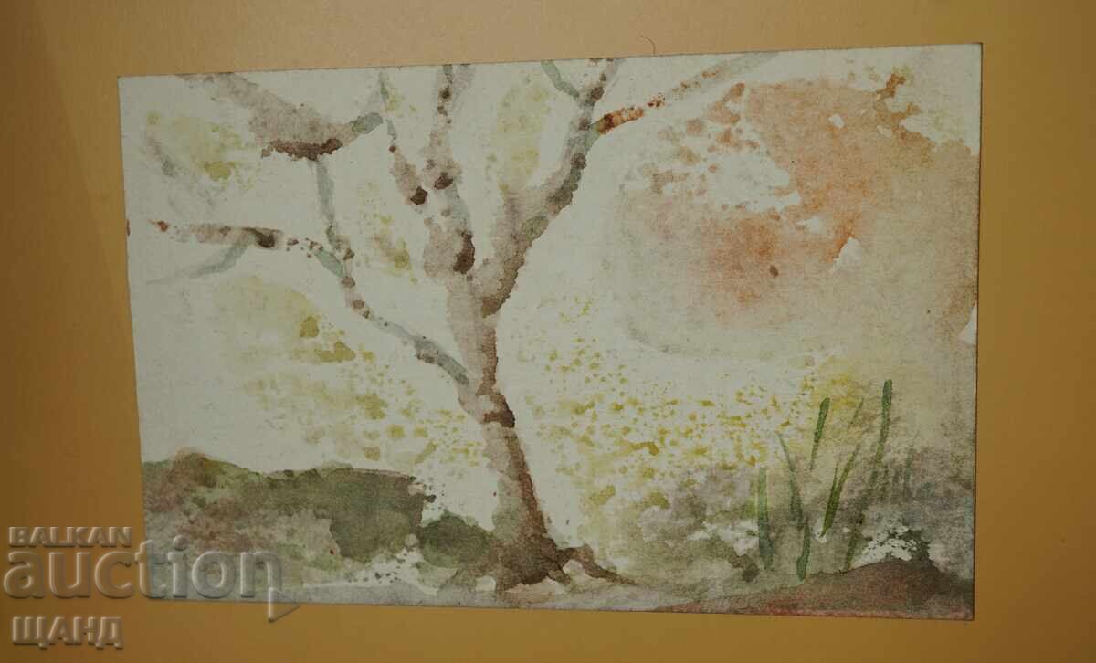 Παλιά Μαστορική ζωγραφική εικόνα ακουαρέλα τοπίο αφαίρεση με τιμή 5.35 BGN | € 2.74 Παλιά Μαστορική ζωγραφική εικόνα ακουαρέλα τοπίο αφαίρεση με τιμή 5.35 BGN | € 2.74