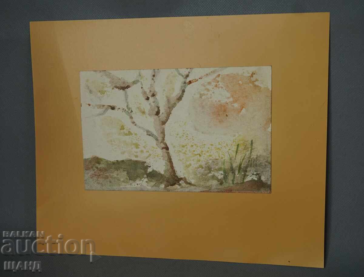 Παλιά Μαστορική ζωγραφική εικόνα ακουαρέλα τοπίο αφαίρεση Παλιά Μαστορική ζωγραφική εικόνα ακουαρέλα τοπίο αφαίρεση