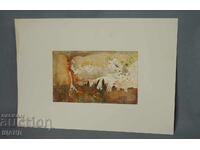 Old Master's drawing painting watercolor landscape abstraction