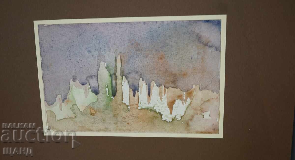 Παλιά Μαστορική ζωγραφική εικόνα ακουαρέλα τοπίο αφαίρεση με τιμή 5.35 BGN | € 2.74 Παλιά Μαστορική ζωγραφική εικόνα ακουαρέλα τοπίο αφαίρεση με τιμή 5.35 BGN | € 2.74