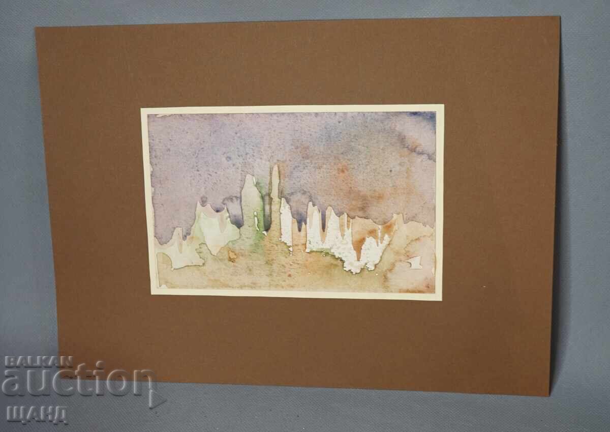 Παλιά Μαστορική ζωγραφική εικόνα ακουαρέλα τοπίο αφαίρεση Παλιά Μαστορική ζωγραφική εικόνα ακουαρέλα τοπίο αφαίρεση