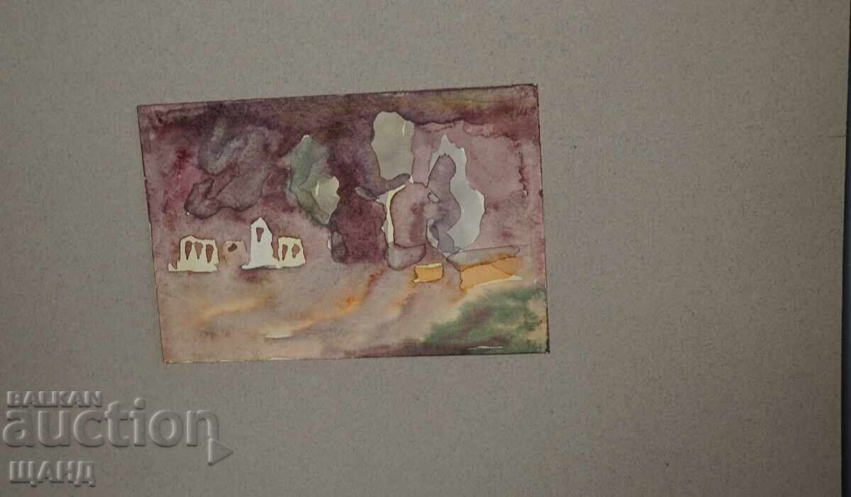 Παλιά Μαεστρική ζωγραφιά εικόνα ακουαρέλα τοπίο με τιμή 5.35 BGN | € 2.74 Παλιά Μαεστρική ζωγραφιά εικόνα ακουαρέλα τοπίο με τιμή 5.35 BGN | € 2.74