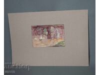 Παλιά Μαεστρική ζωγραφιά εικόνα ακουαρέλα τοπίο