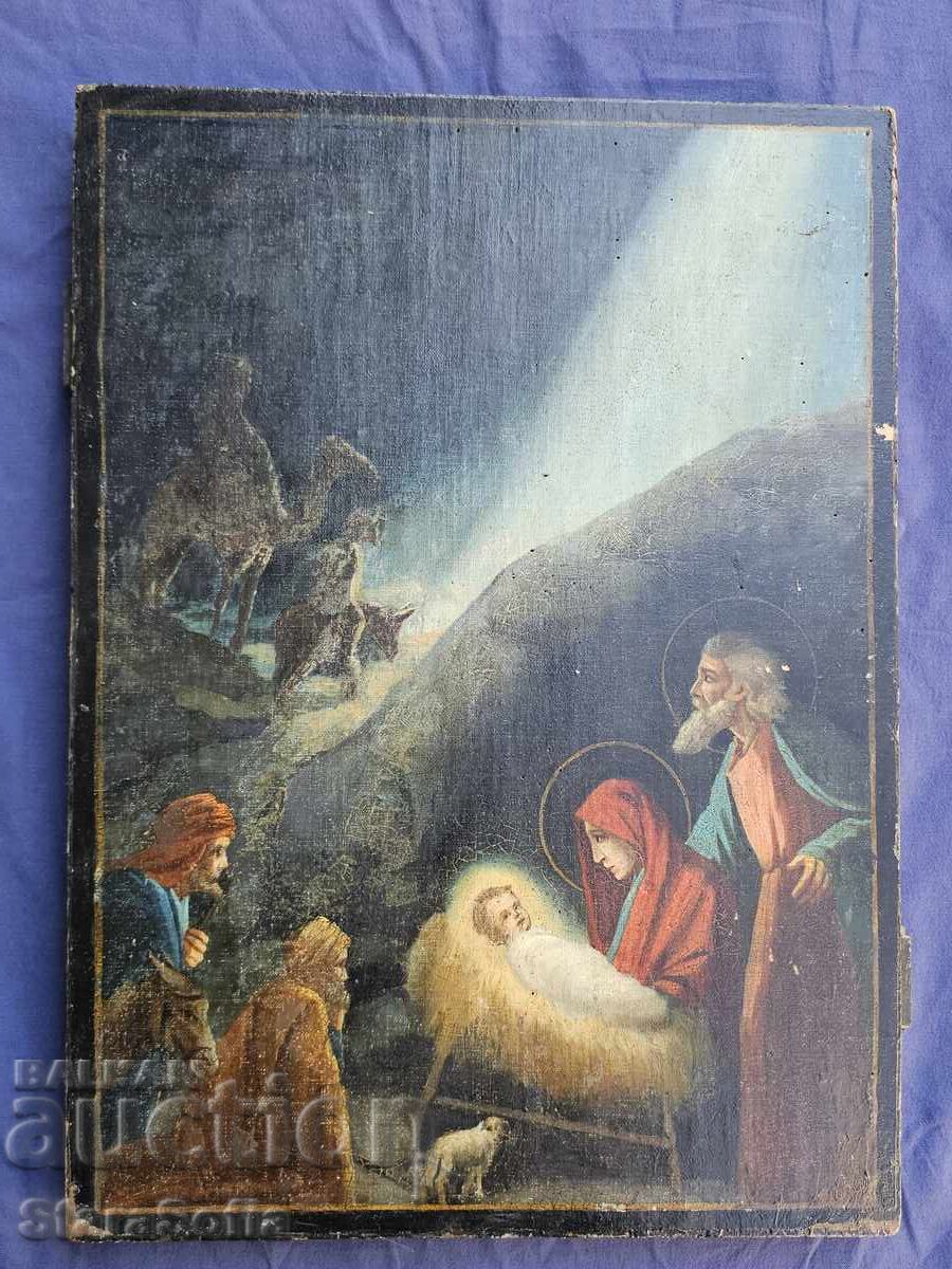 Old Bulgarian Icon Nativity of Christ Old Bulgarian Icon Nativity of Christ