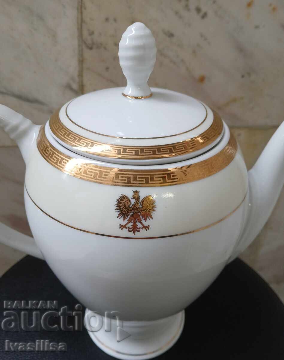 Expensive porcelain teapot with price 50.00 BGN | € 25.56
