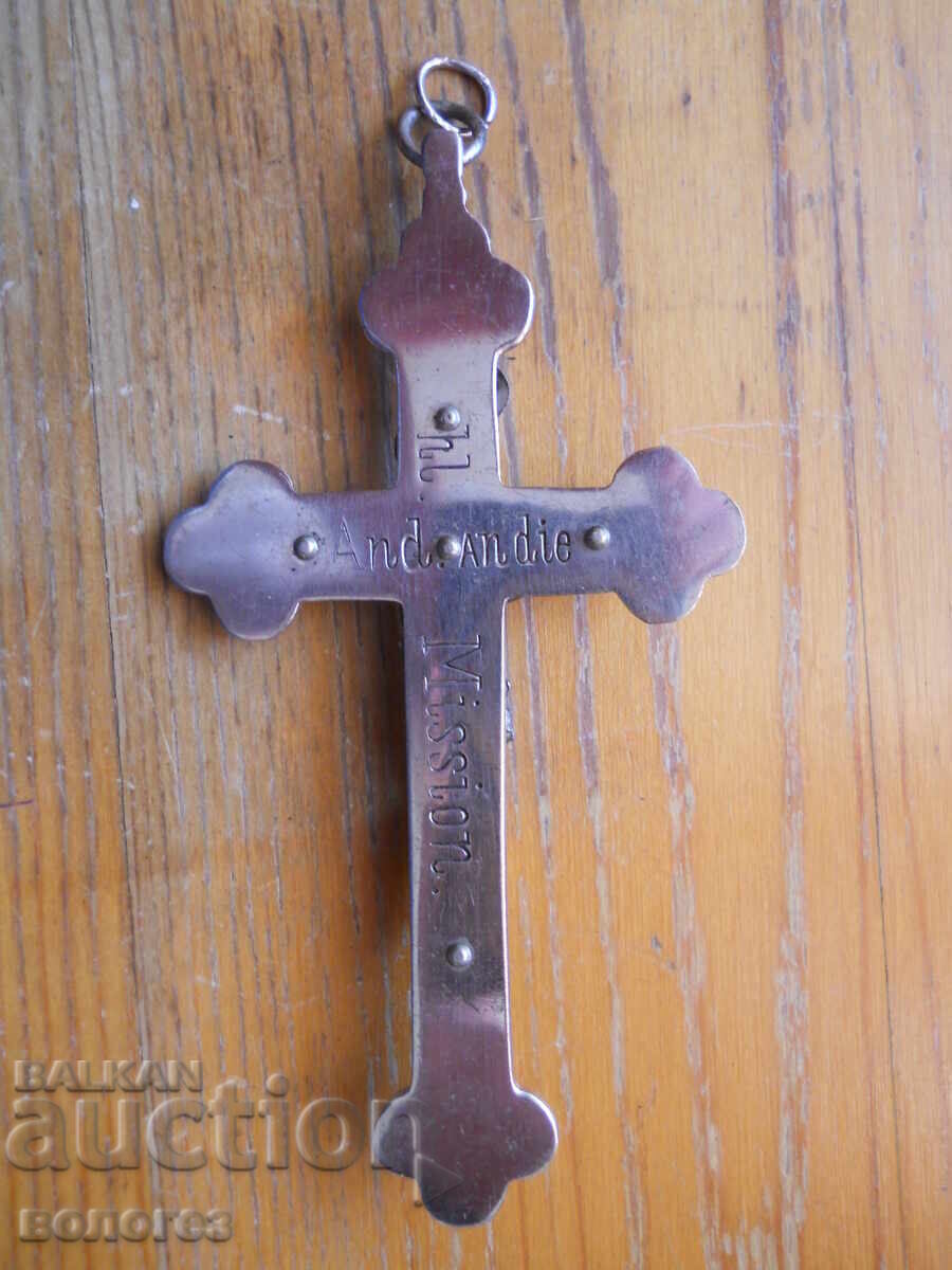 Старинен свещенически кръст от абаносово дърво - Германия с цена € 76.69 | 149.99 лв.