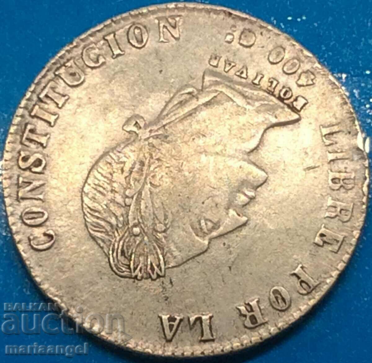 Δημοπρασία Βολιβία 1863 8 Σόλες Τάλερ 19,82γρ δοκιμή 0.903 ασήμι Δημοπρασία Βολιβία 1863 8 Σόλες Τάλερ 19,82γρ δοκιμή 0.903 ασήμι