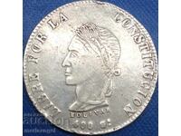 Bolivia 1863 8 Soles Thaler 19.82g .903 Silver