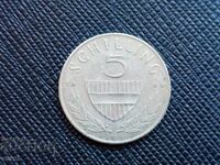 Австрия 5 шилинга, 1969 г.