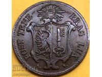 5 λεπτά 1847 Ελβετία καντόνι της Γενεύης