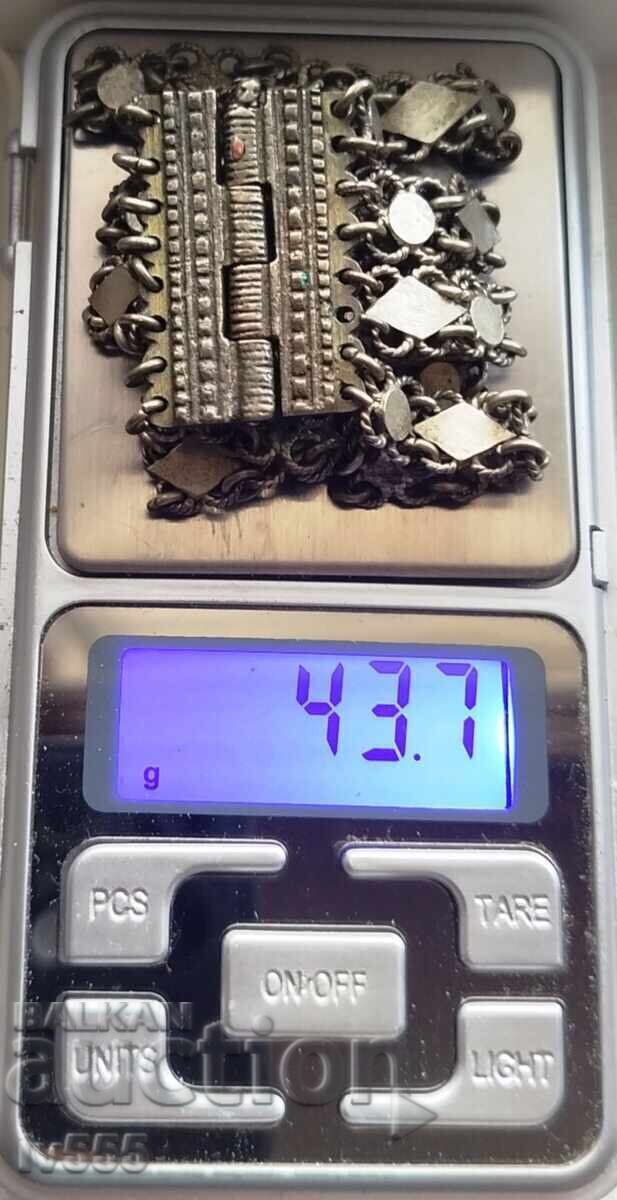 Πωλείται παλιά σπάνια ασημένια αναγεννησιακή βραχιόλι κοσμήματος - 5