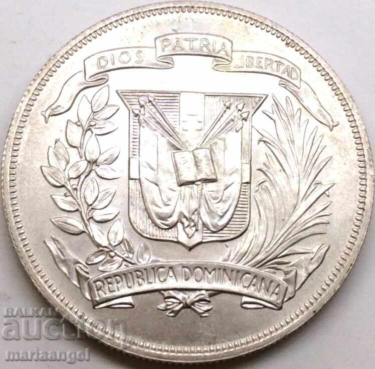 Δομινικανή Δημοκρατία 1 πέσο 1974 27,2γ ασήμι βαθμός 0.900 - 7 Δομινικανή Δημοκρατία 1 πέσο 1974 27,2γ ασήμι βαθμός 0.900 - 7