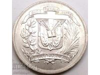 Δομινικανή Δημοκρατία 1 πέσο 1974 27,2γ ασήμι βαθμός 0.900