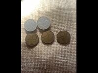 DDR νομίσματα ΓΛΔ πφένιχ -10(1968),20(1969-2τμχ,1971)