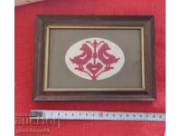Framed Bulgarian embroidery "Chicks"