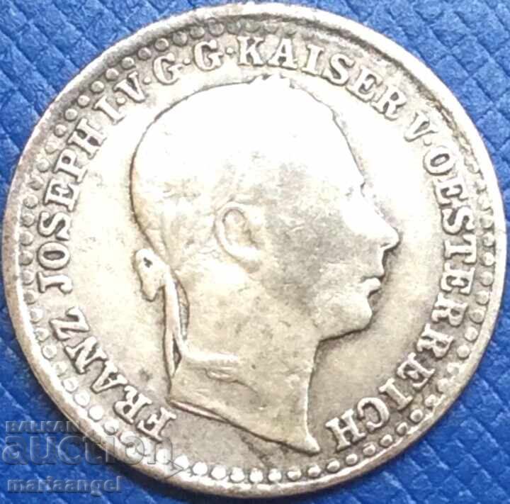 5 кройцера 1859 Австрия за Италия М - Милан сребро - рядка - 6 5 кройцера 1859 Австрия за Италия М - Милан сребро - рядка - 6