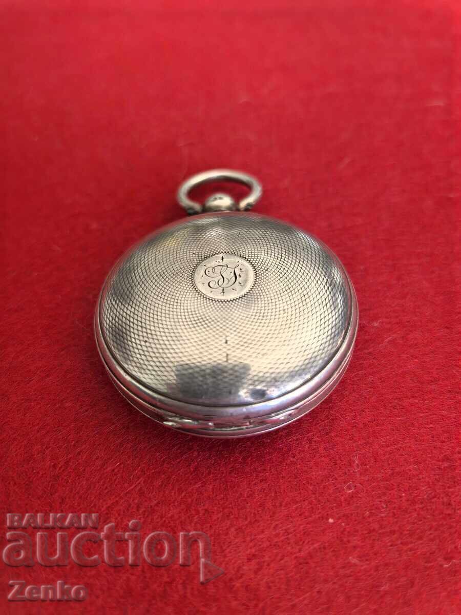 Αρχαίο ασημένιο ρολόι τσέπης - 5 Αρχαίο ασημένιο ρολόι τσέπης - 5