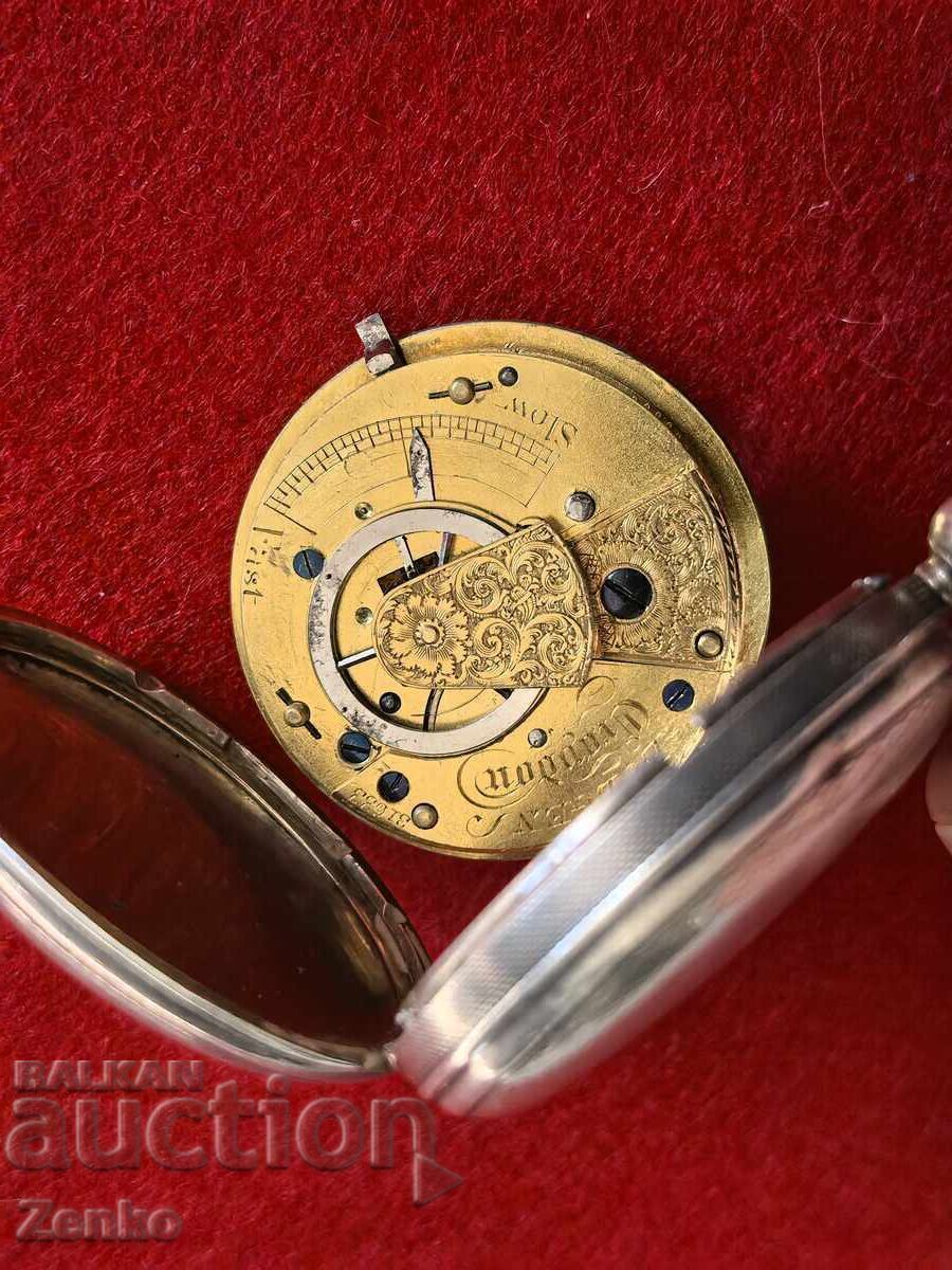 Αρχαίο ασημένιο ρολόι τσέπης - 6 Αρχαίο ασημένιο ρολόι τσέπης - 6