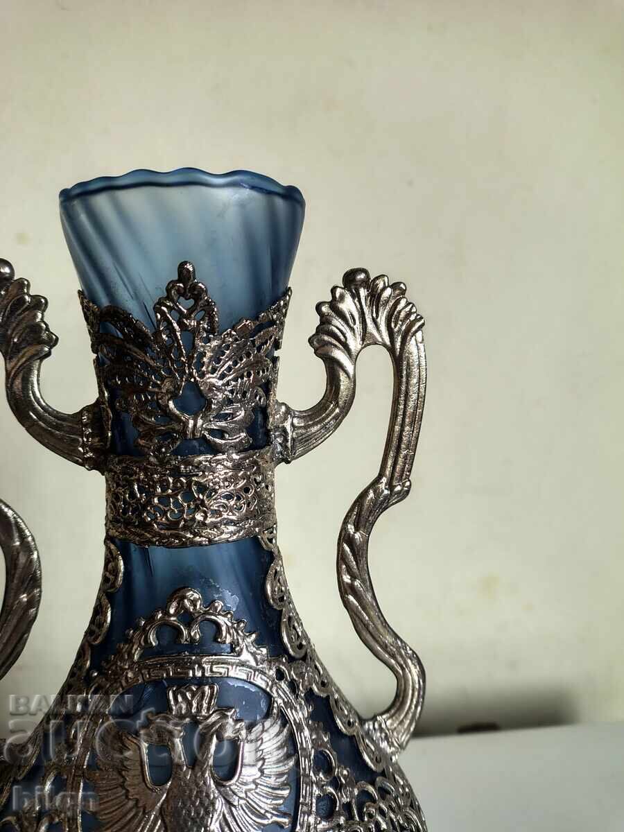 Аукцион Невероятно Красив Съд Със Посребрена Орнаментика Аукцион Невероятно Красив Съд Със Посребрена Орнаментика