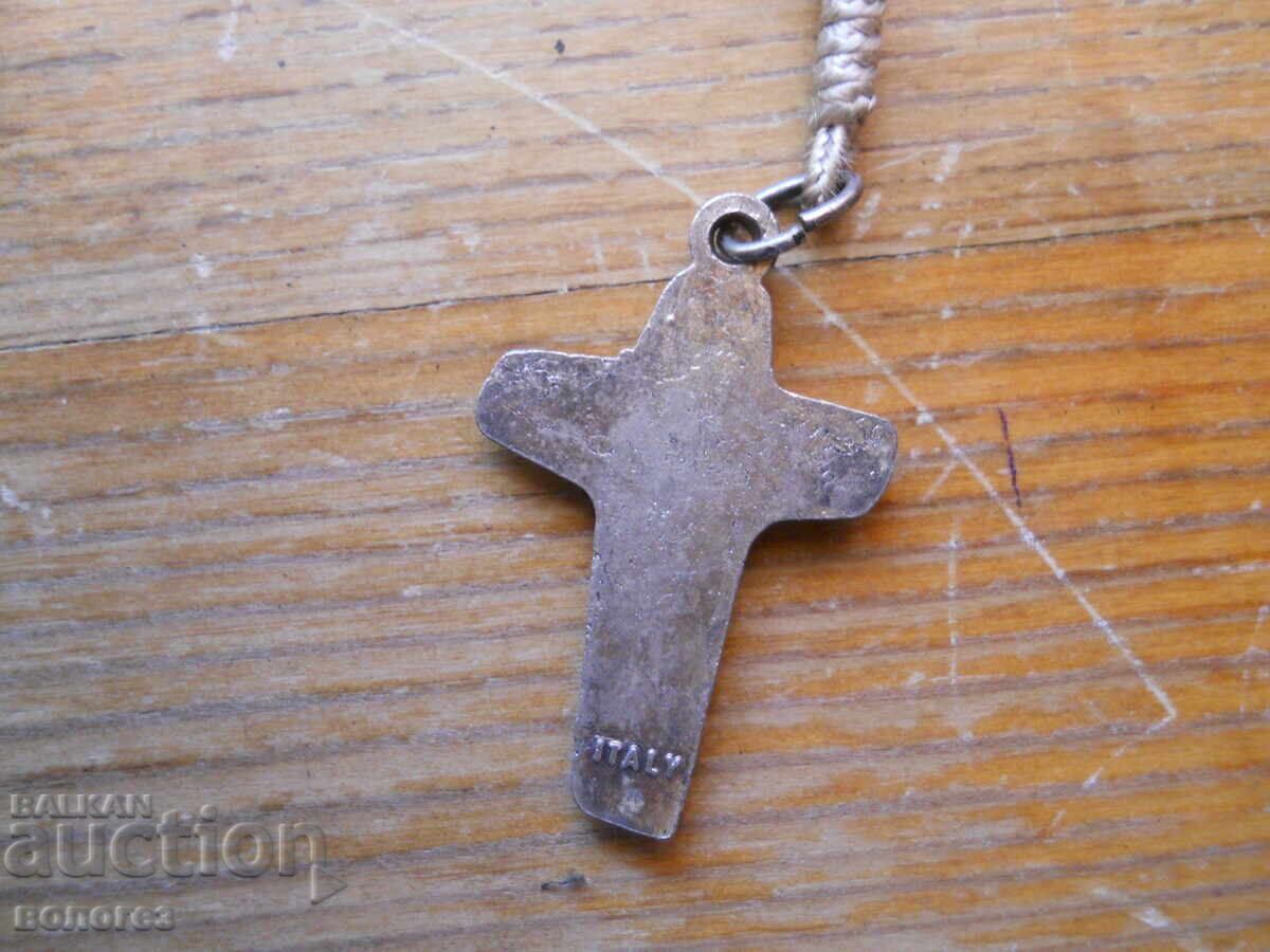 Licitație Mătănie din mărgele de lemn și crucifix metalic - Italia