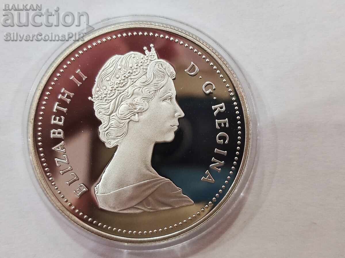 Сребро 1$ 100 години ЖП линия 1986 Канада с цена 32.00 лв. | € 16.36 Сребро 1$ 100 години ЖП линия 1986 Канада с цена 32.00 лв. | € 16.36