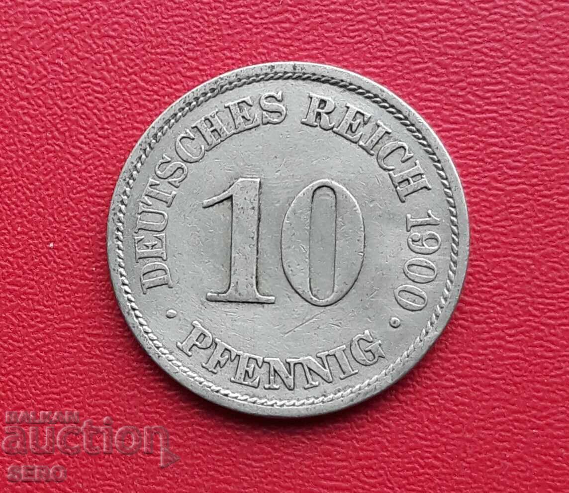 Germania-10 pfennig 1900 A-Berlin Germania-10 pfennig 1900 A-Berlin
